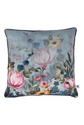 Appletree 'Dawbury' Luxe Velvet Filled Cushion in Teal - Size: 43 cm x 43 cm
