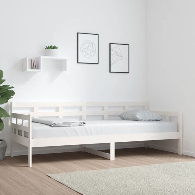 Berkfield Home Day Bed White Solid Wood Pine 80x200 cm - image 1