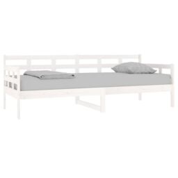 Berkfield Home Day Bed White Solid Wood Pine 80x200 cm - thumbnail 3