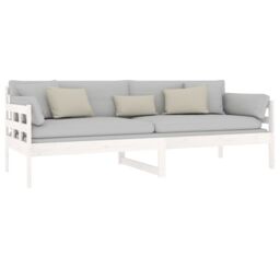 Berkfield Home Day Bed White Solid Wood Pine 80x200 cm - thumbnail 6