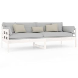 Berkfield Home Day Bed White Solid Wood Pine 80x200 cm - thumbnail 5