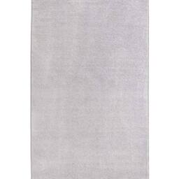THE RUGS Velours Pure Modern Plain Velour Rug Synthetic Short Pile in White - Size: 80 cm x 150 cm - thumbnail 1
