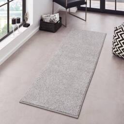 THE RUGS Velours Pure Modern Plain Velour Rug Synthetic Short Pile in White - Size: 80 cm x 150 cm - thumbnail 7