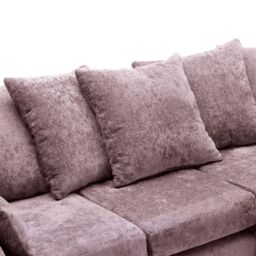 Abakus Direct Harriet Crushed Chenille U-Shape Sofa in Pink - thumbnail 2