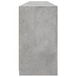 Berkfield Home Sideboard with LED Lights Concrete Grey 202x37x67 cm - Size: 202 x 37 x 67 cm - thumbnail 8