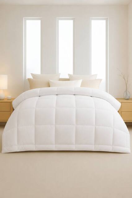 Pamposh 10.5 Tog Duvet Quilt King Size Hotel Quality Duvet in White - image 1