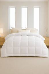 Pamposh 10.5 Tog Duvet Quilt King Size Hotel Quality Duvet in White - thumbnail 1