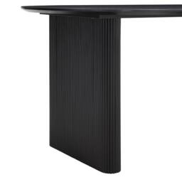 Home Detail Talia Black Oval Japandi Table - thumbnail 5