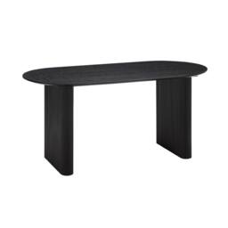 Home Detail Talia Black Oval Japandi Table - thumbnail 2