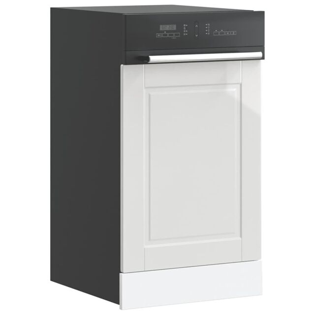 Berkfield Home Dishwasher Panel Porto High Gloss White 45x1, 5x67 cm Engineered Wood - image 1