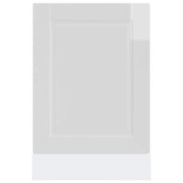 Berkfield Home Dishwasher Panel Porto High Gloss White 45x1, 5x67 cm Engineered Wood - thumbnail 4