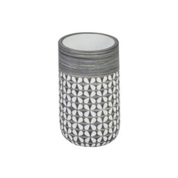Showerdrape Ravello Geo Floral Grey & White Tumbler - thumbnail 4