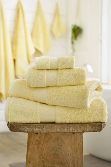 Deyongs Egyptian Embrace Towels - Egyptian Cotton Fluffy, Soft & Absorbent - 1846 in Lemon - image 1