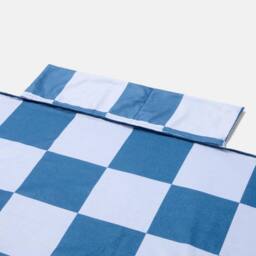 OHS Checkerboard Beach Towel with Bag Quick Dry Absorbent Travel Spa in Blue - thumbnail 6
