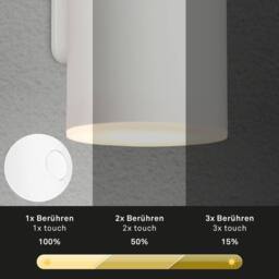 BRILONER White LED Outdoor Wall Light Rechargeable Up&Down 2×3W 700lm 3000K - thumbnail 6