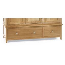 Cheshire Premium Brixton 3 Door Wardrobe in Oak in Light Oak - thumbnail 4