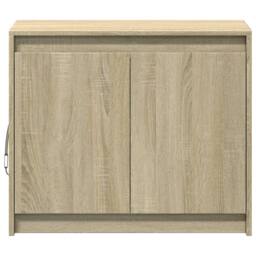 Berkfield Home Sideboard with LED Sonoma Oak 72x34x61 cm Engineered Wood in Light Brown - Size: 72 x 34 x 61 cm - thumbnail 6