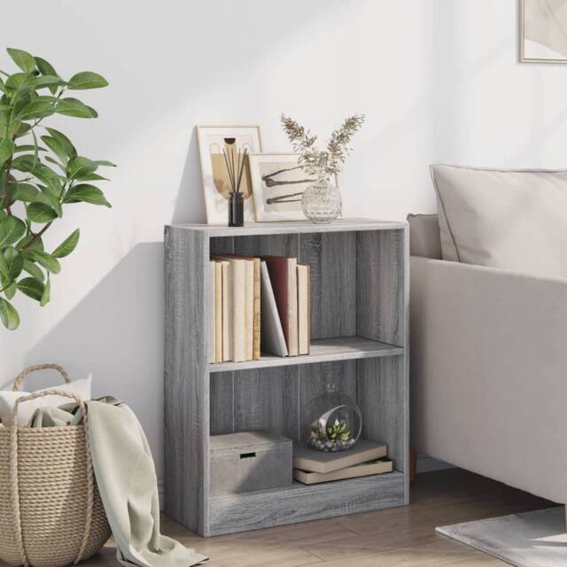 Berkfield Home Decorative Bookshelf Grey Sonoma 60x24x74.5 cm Engineered Wood - image 1