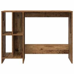 Berkfield Home Modern Desk Old Wood 102.5x35x75 cm Engineered Wood in Brown - thumbnail 4