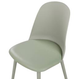 Wyld and Coco Set of 2 Light Green Padded Dining Chairs - thumbnail 7
