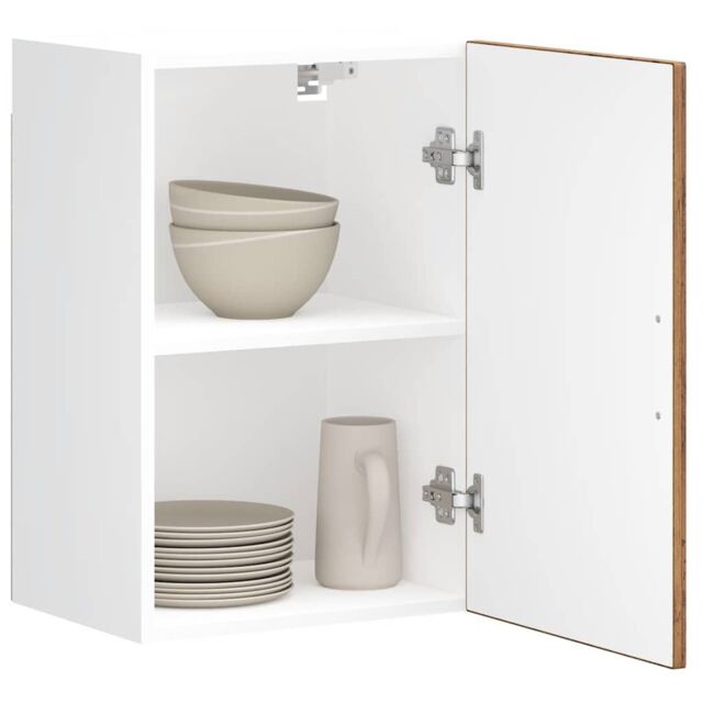 Berkfield Home Kitchen Wall Cabinet¬†Porto Old Wood Engineered Wood in Brown - image 1