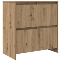 Berkfield Home Sideboard 2 pcs Artisan oak 70 x 41 x 75 cm Engineered wood in Brown - thumbnail 5