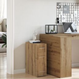 Berkfield Home Apothecary Cabinet Artisan Oak 20x45.5x60 cm Engineered Wood in Brown - thumbnail 4