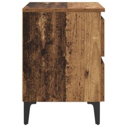 Berkfield Home Bed Cabinet Old Wood 40x35x50 cm Engineered Wood in Brown - Size: 40 x 35 x 50 cm - thumbnail 7