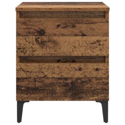 Berkfield Home Bed Cabinet Old Wood 40x35x50 cm Engineered Wood in Brown - Size: 40 x 35 x 50 cm - thumbnail 6