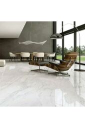 Living and Home 24Pcs Square Self Adhesive Stone Effect Floor Tiles in Off-White - thumbnail 4