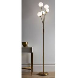 K LIVING Mabel 5 Light Satin Brass Floor Lamp in Gold - thumbnail 2