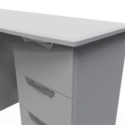 Ready Assembled 2 U Holborn 6 Drawer Kneehole Desk (Ready Assembled) in Grey - thumbnail 4