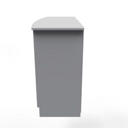 Ready Assembled 2 U Holborn 6 Drawer Kneehole Desk (Ready Assembled) in Grey - thumbnail 2
