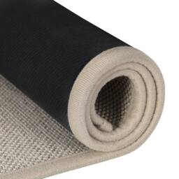 Marlow Door Mat Rubber Hallway Kitchen Floor Runner Rug Washable Woven in Beige - Size: 44 cm x 75 cm - thumbnail 6