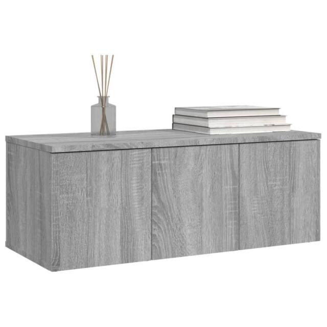 Berkfield Home TV Cabinet Grey Sonoma 80x34x30 cm Engineered Wood - Size: 80 x 34 x 30 cm - image 1