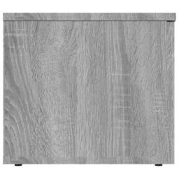 Berkfield Home TV Cabinet Grey Sonoma 80x34x30 cm Engineered Wood - Size: 80 x 34 x 30 cm - thumbnail 7
