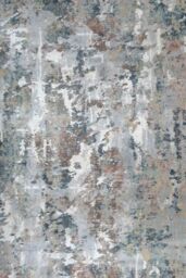 Kukoon Blue Grey Abstract Contemporary Area Rug in Stone - Size: 190 cm x 280 cm - thumbnail 1