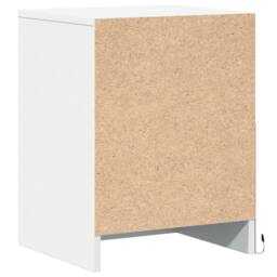 Berkfield Home Bedside Cabinets with LED Lights 2 pcs White Engineered Wood - thumbnail 8