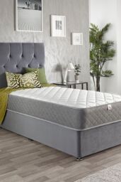 "Aspire 8"" Comfort Rolled Foam Free Bonnell Mattress in White - Size: Double"