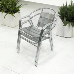 Kelvenix Garden Patio Furniture, Garden Aluminium Furniture Sets in Grey - Size: 0.6m2 - thumbnail 4