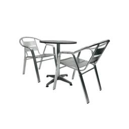 Kelvenix Garden Patio Furniture, Garden Aluminium Furniture Sets in Grey - Size: 0.6m2 - thumbnail 5
