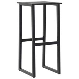 Berkfield Home 9 Piece Garden Bar Set Black Powder-coated Steel - thumbnail 4