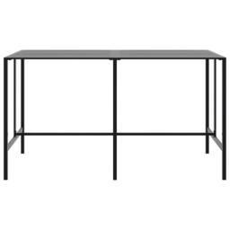 Berkfield Home 9 Piece Garden Bar Set Black Powder-coated Steel - thumbnail 5