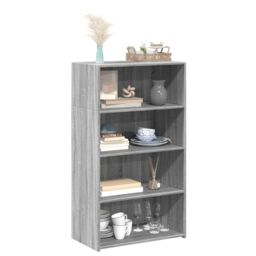 Berkfield Home Highboard Grey Sonoma 70x41x124 cm Engineered Wood - Size: 70 x 41 x 124 cm - thumbnail 3