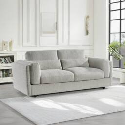 Furnishings For Less UK Bali Modern 3 + 2 Sofa Suite Chenille Fabric Grey - thumbnail 5