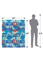Warner Brothers Dc League Of Super Pets Officially Licensed Silky Touch Super Soft Throw Blanket 152 x 127 cm in White - thumbnail 5