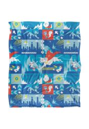 Warner Brothers Dc League Of Super Pets Officially Licensed Silky Touch Super Soft Throw Blanket 152 x 127 cm in White - thumbnail 1