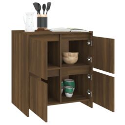 Berkfield Home Sideboard Brown Oak 70x41x75 cm Engineered Wood - Size: 70 x 41 x 75 cm - thumbnail 6
