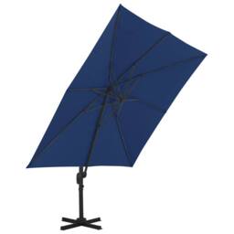Berkfield Home Elegant Cantilever Umbrella with Aluminium Pole 3x3 m Azure Blue