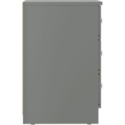 Seconique Denver 3 Drawer Bedside - Grey Gloss - thumbnail 4